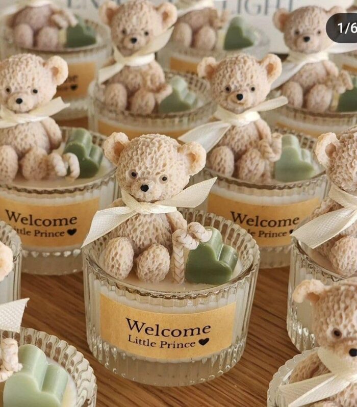 Teddy Candle | Handcrafted Wax Teddy Bear | Pack of 1