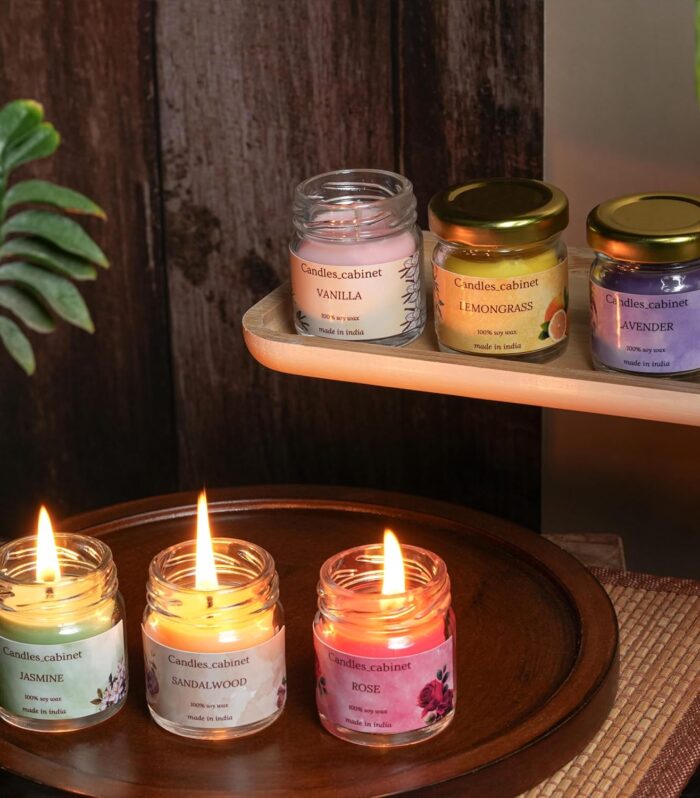 CANDLE CABINETS Scented Candle Gift Set - 6 Pack - 60ml