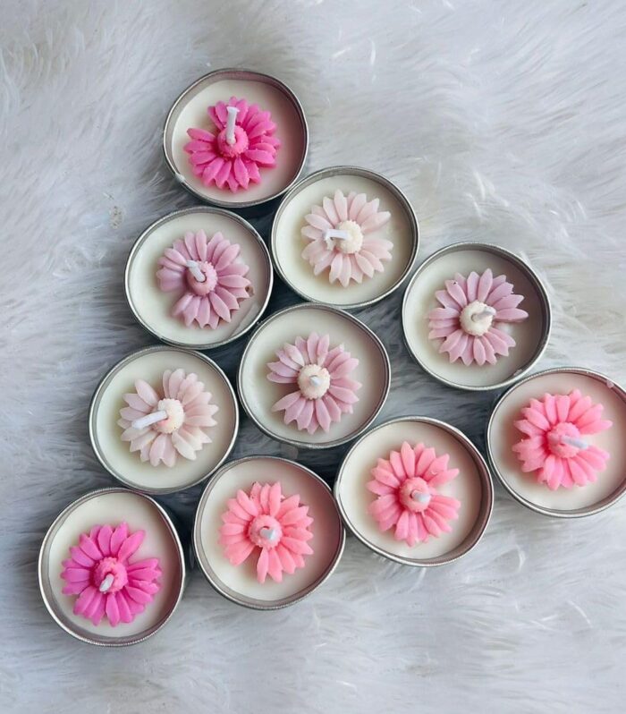 CANDLE CABINETS Tea Light Candles, Scented Candle Set for Home Decor (Pack of 10)