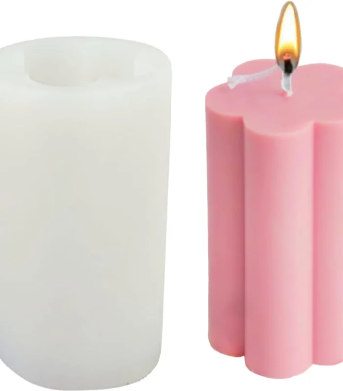 Daisy Flower Petal Cylinder Pillar Mold