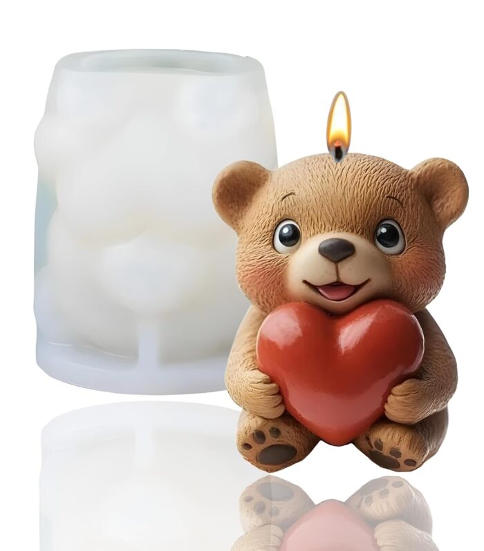 Cute Heart Bear Mold D