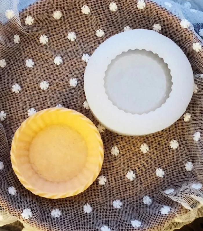 Round Tart Silicone Mold for Candle Making Mold