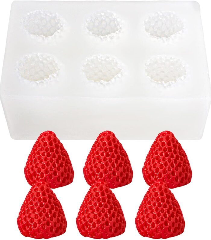 6 cavity Strawberry mold