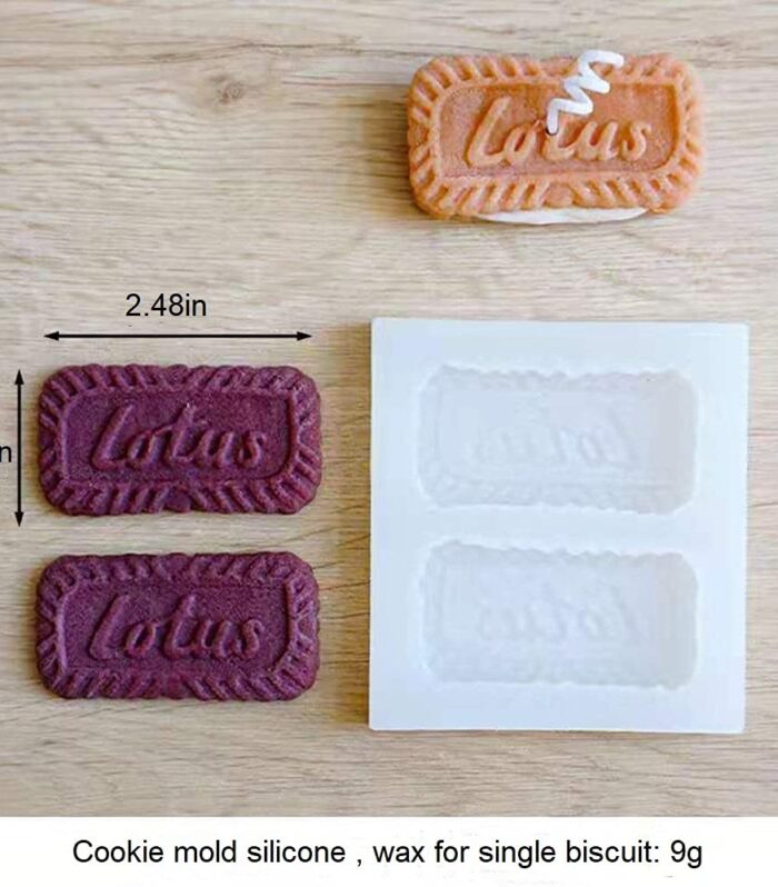 Lotus Biscofs Biscuit Mould - 2 Cavity