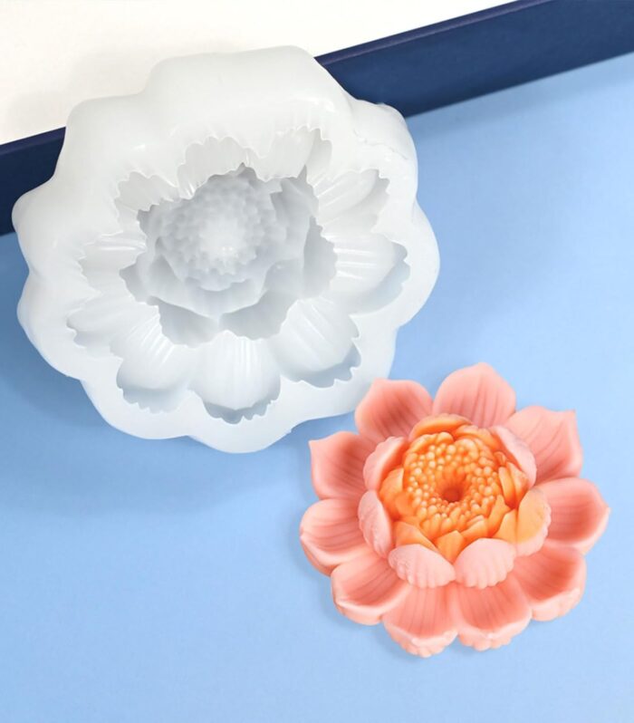Lotus Flower New Candle mould - C