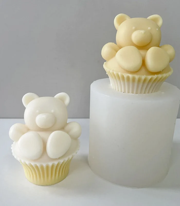 Little Bear Sitting on Muffin Cup B