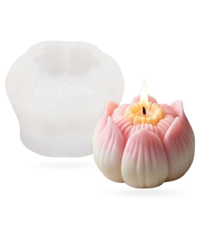 Lotus Flower New Candle mould - F