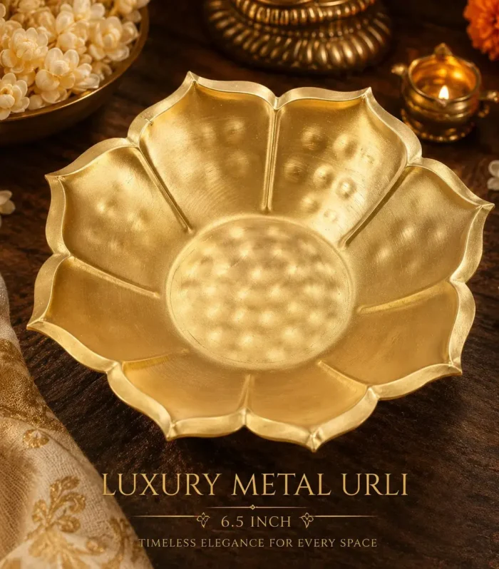 Taj Urli - 6 inch metal urli for candle making -