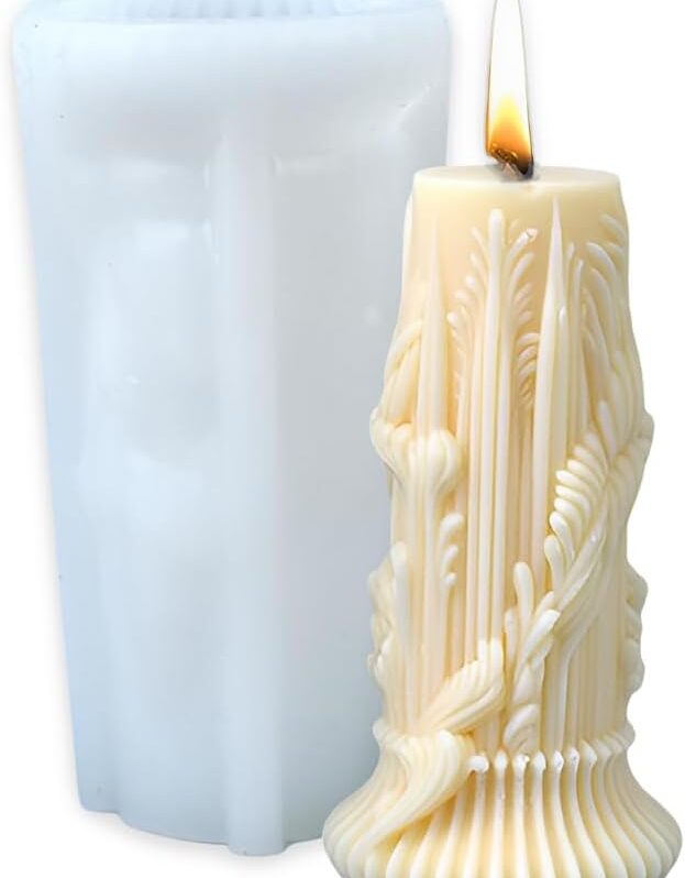 European style Cylindrical Pillar Silicone Mould
