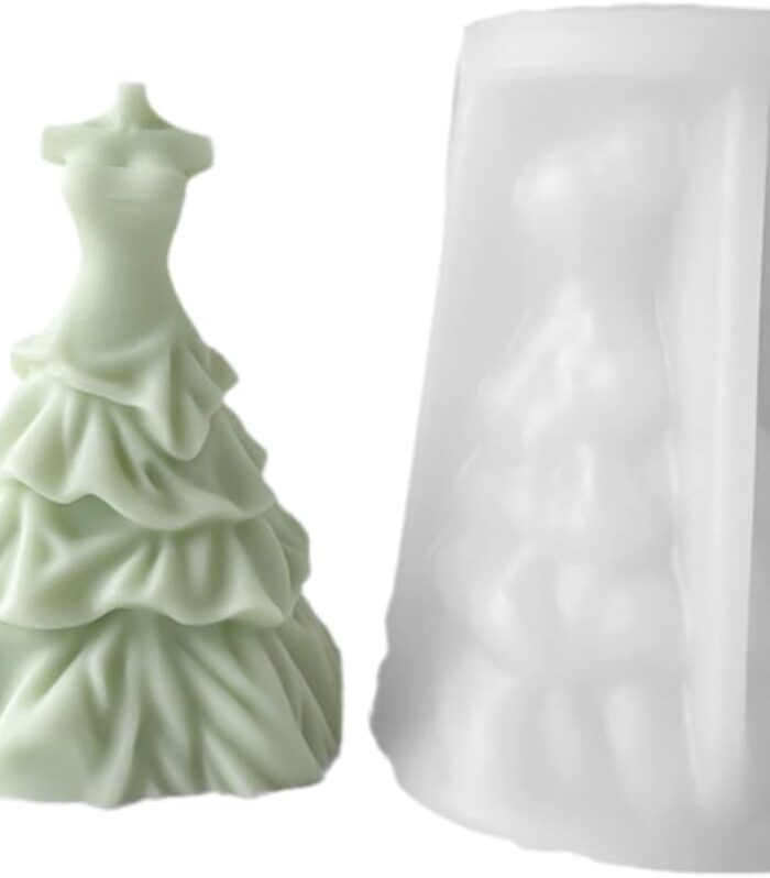 Women Wedding Dress Silicone Mould B
