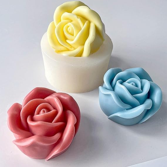 Rose Shape Candle Mold large