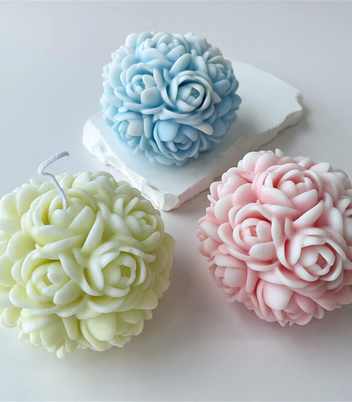 Rose Ball Candle Mould