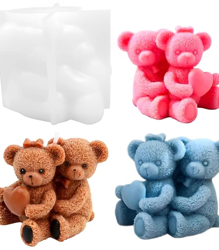 Sitting Couple Bear with Heart