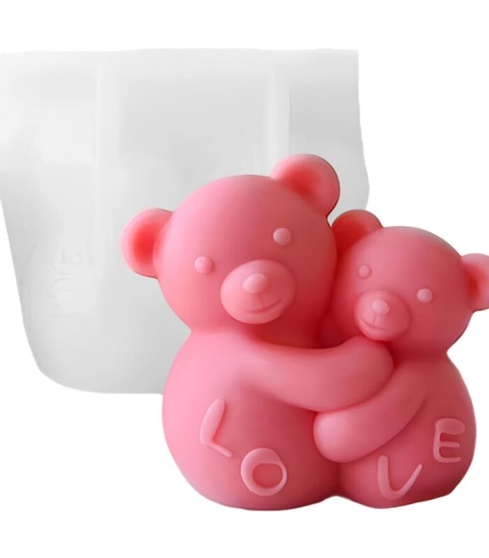 3D Love Couple Bear Mold