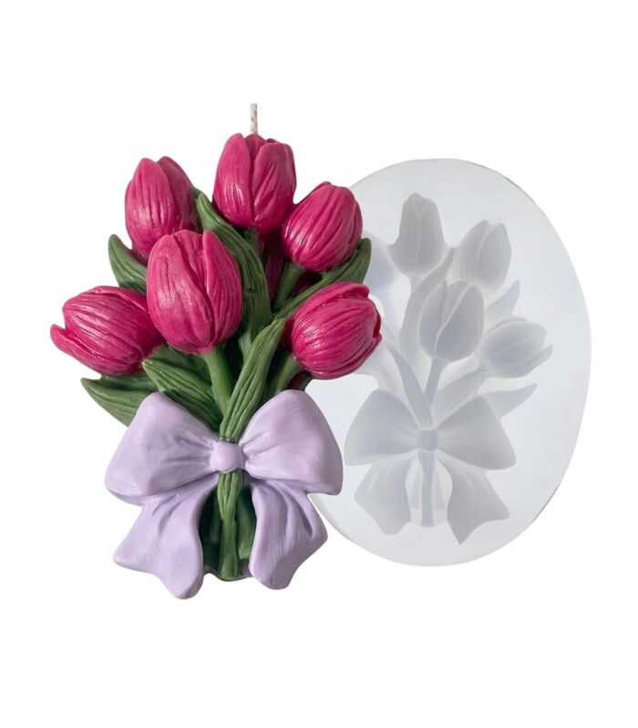 Tulip bouquet mold - Fondant Mould