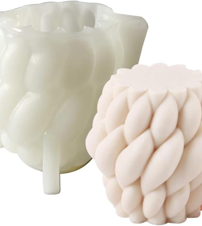 Twirl Raindrop Shape Candle Mold S
