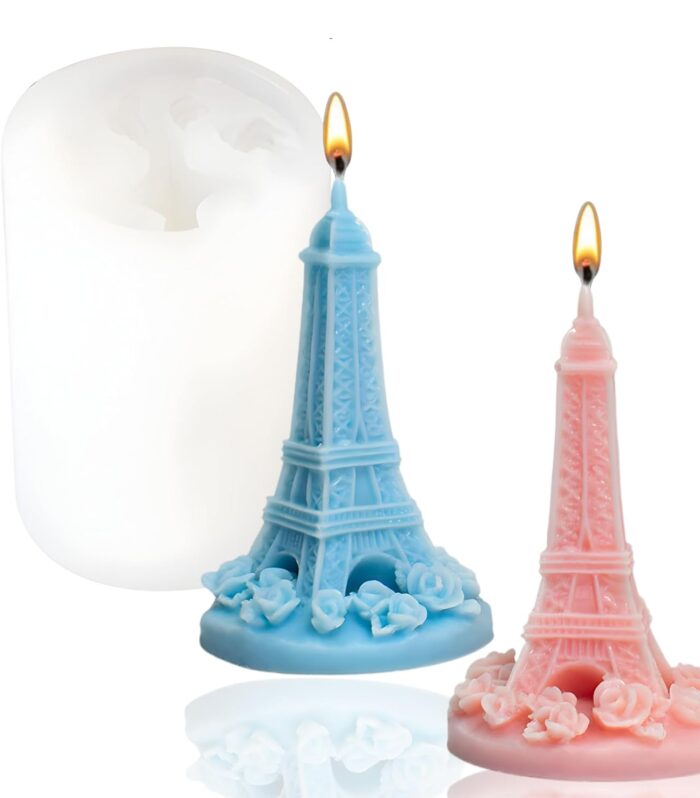 Eiffel Tower Shape Candle Silicone Molds