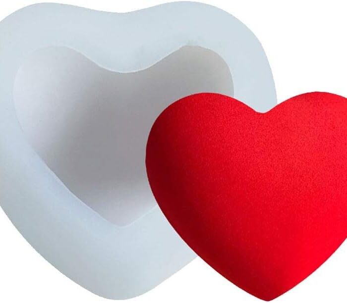 Heart Shaped Plain Candle Mold
