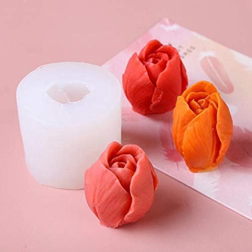 Tulip Rose Bud Flower Shape Mold - A Thick