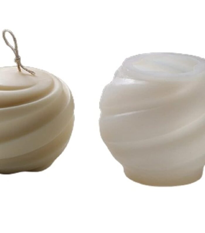 Small Spiral Ball Shape Candle Mold