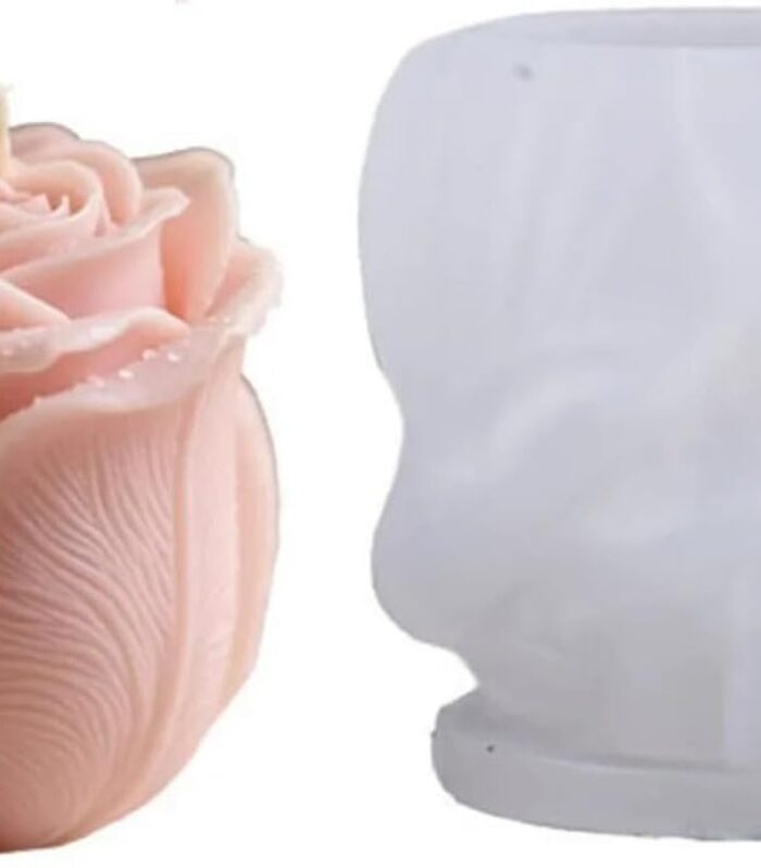 Rose Flower Candle Silicone Mold New