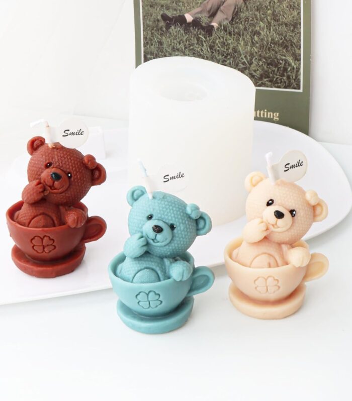 Teddy Tea Silicone Candle Mould
