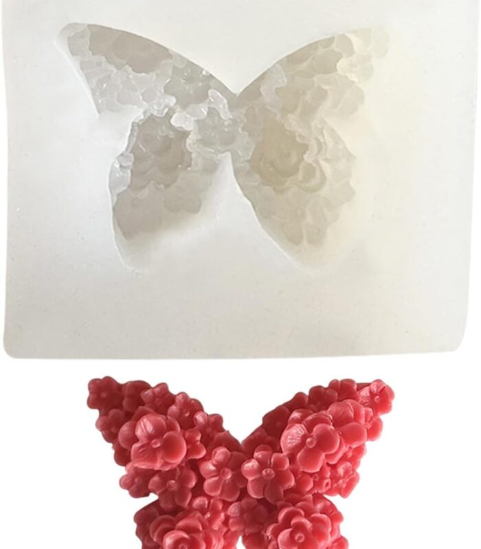 Butterfly Flower Shape Candle Mold small