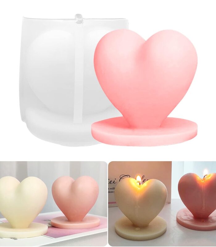 Heart Shape with Base Candle Mold