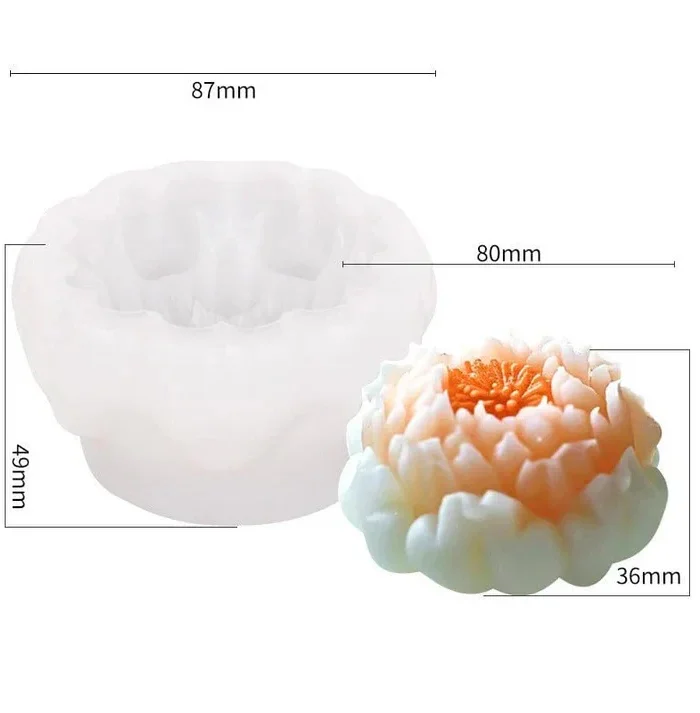 Lotus Flower New Candle mould - G