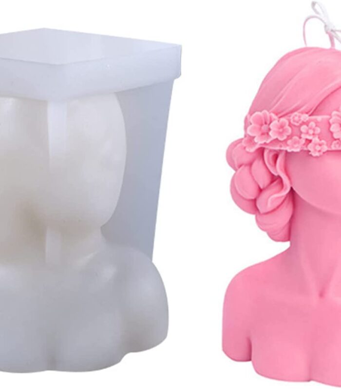 Blind Folded Girl Candle Mold