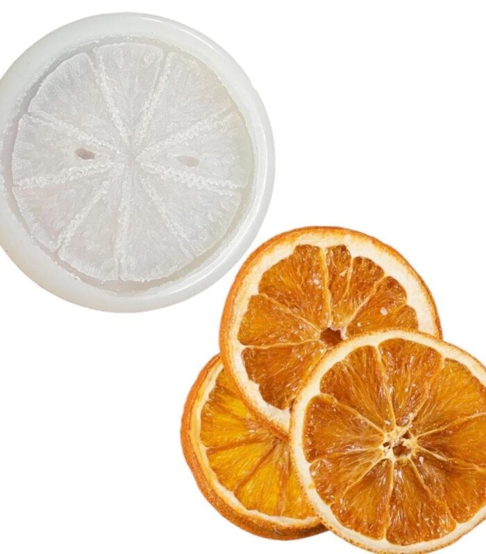 Lemon Orange Fruit Slice Mould - White