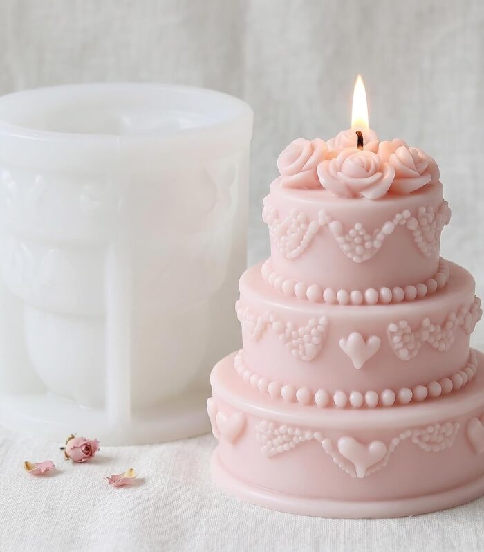 Cake Shape Silicone Candle Mold