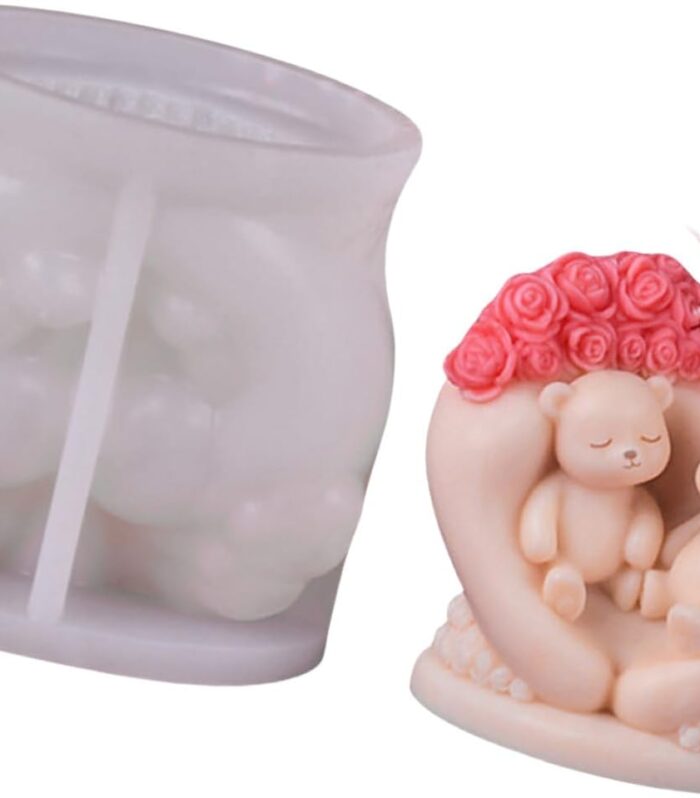 Rose Heart Shaped Love Couple Teddy Bear B