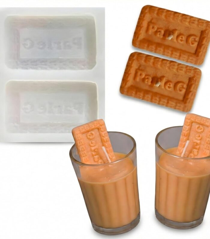 Parle G Biscuit Silicone Mould - 2 Cavity