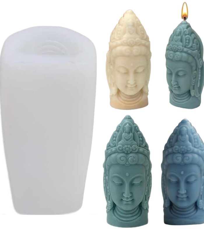 Guanyin Buddha Face Candle Mold