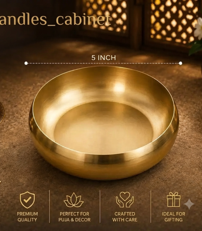 5 inch metal bowl premium polish