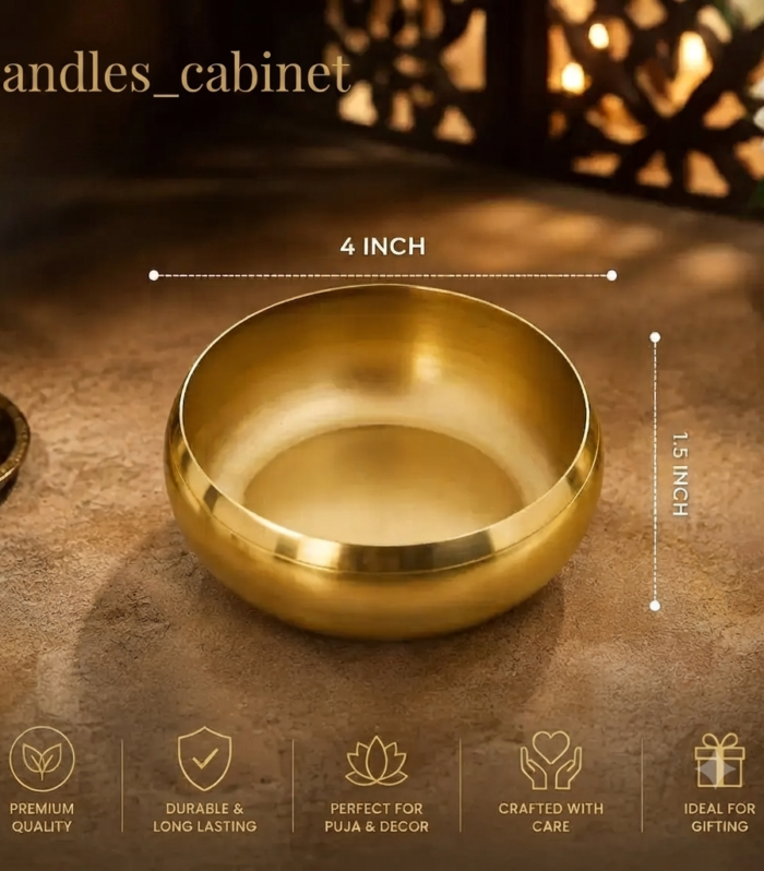 4 inch metal bowl premium polish
