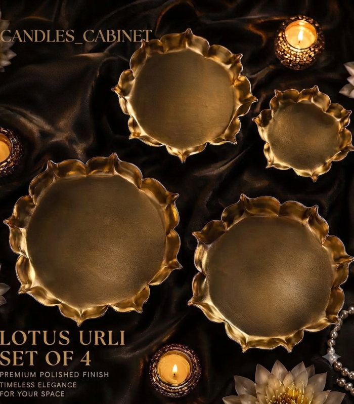4 pc urli set 3.5 ,4.5, 5.5, 6.5 inch for candle making - Premium Polish