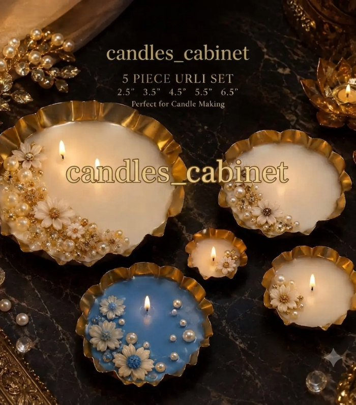 1 Pcs 6.5 Inch - Candle Making Urlis - Metal Finish