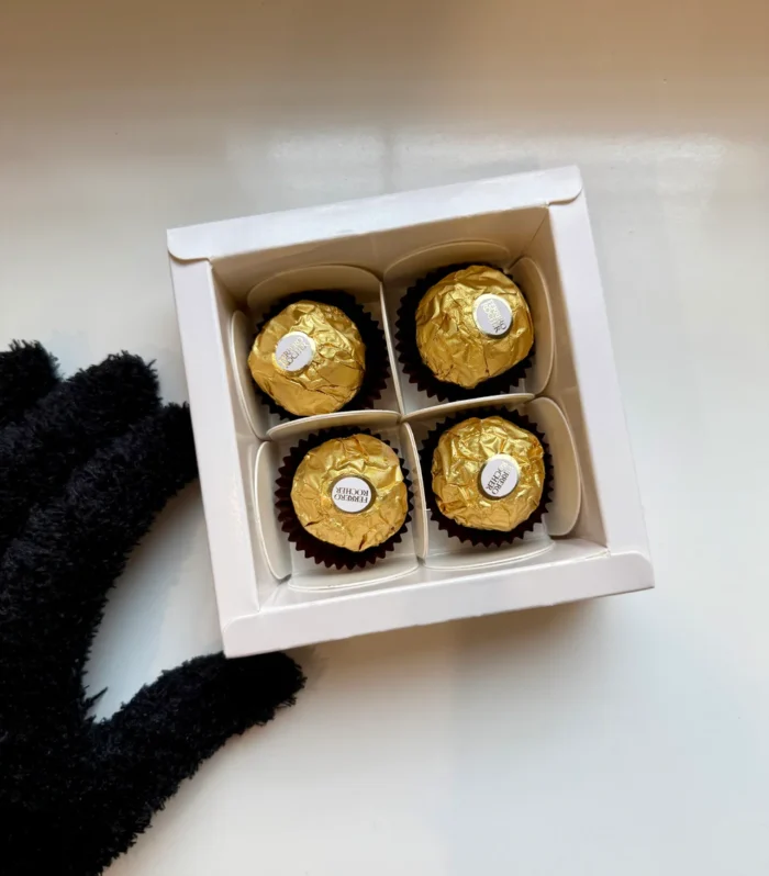 White 4 in 1 Box I Ladoo I Mini Bubble - PACK OF 10