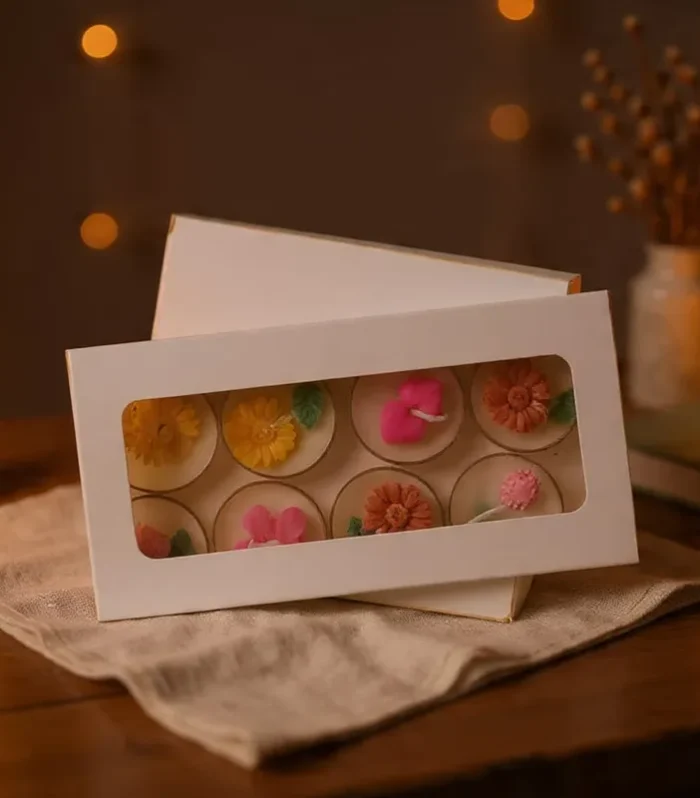 CANDLE BOX T-LIGHT 10PC