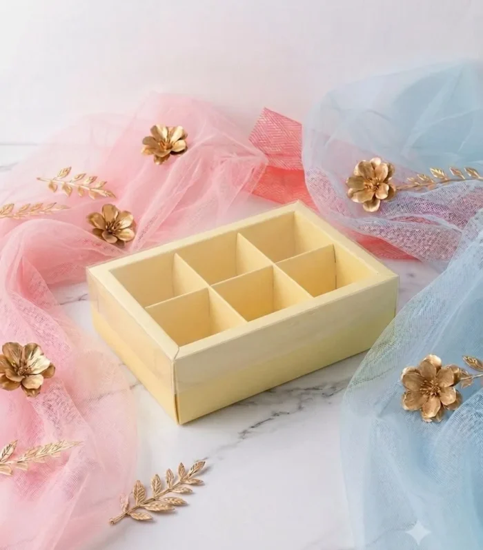 6 Cavity, Chocolate, Candle Packing Box - 10Pcs